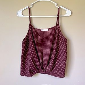 Maroon Medium crop top